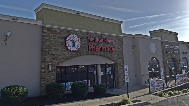 Medical Home Pharmacy Shop Trenton, New Jersey (NJ) USA.
